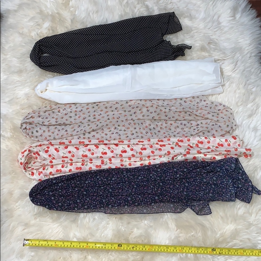 Scarf bundle: Silk, chiffon, and cotton - Picture 15 of 15